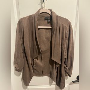 Faux Suede Blazer